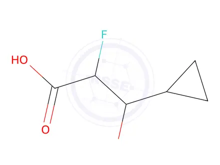 Chemical structure of 3-Cyclopropyl-2-fluoro-3-hydroxypropanoic acid