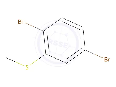Chemical structure of 1,4-Dibromo-2-methylsulfanylbenzene