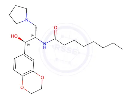 Chemical structure of Eliglustat (SR) Diastereomer