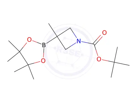 Chemical structure of tert-Butyl 3-methyl-3-(4,4,5,5-tetramethyl-1,3,2-dioxaborolan-2-yl)azetidine-1-carboxylate
