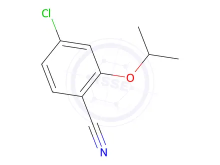Chemical structure of 4-Chloro-2-(propan-2-yloxy)benzonitrile
