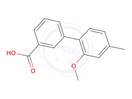 Chemical structure of 2'-Methoxy-4'-methyl-[1,1'-biphenyl]-3-carboxylic acid