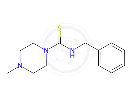 Chemical structure of N-benzyl-4-methylpiperazine-1-carbothioamide