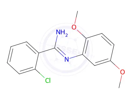 Chemical structure of o-Chloro-N-(2,5-dimethoxyphenyl)benzamidine