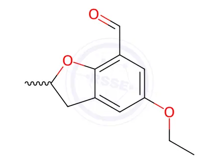 Chemical structure of 5-ethoxy-2-methyl-2,3-dihydro-1-benzofuran-7-carbaldehyde