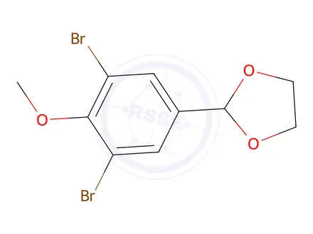 Chemical structure of 2-(3,5-Dibromo-4-methoxyphenyl)-1,3-dioxolane
