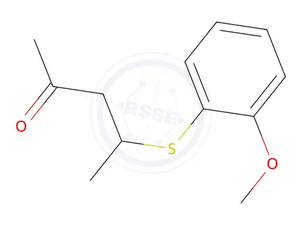 Chemical structure of 4-((2-Methoxyphenyl)thio)pentan-2-one