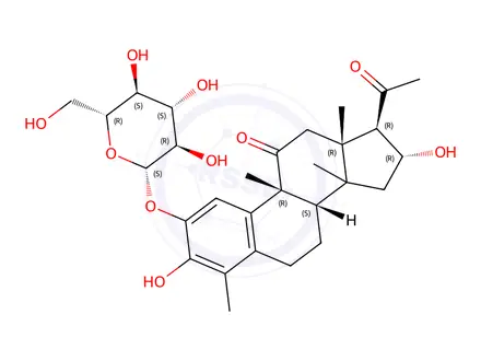 Chemical structure of andirobicin B glucoside