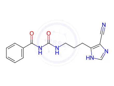 Chemical structure of N-((5-Cyano-1H-imidazol-4-yl)(propyl)carbamoyl)benzamide