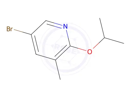 Chemical structure of 5-Bromo-2-isopropoxy-3-methylpyridine
