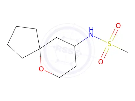 Chemical structure of n-{6-oxaspiro[4.5]decan-9-yl}methanesulfonamide