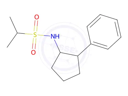 Chemical structure of N-(2-Phenylcyclopentyl)propane-2-sulfonamide