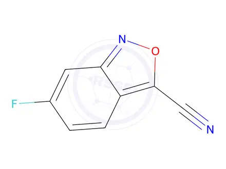Chemical structure of 6-FLUOROBENZO[C]ISOXAZOLE-3-CARBONITRILE