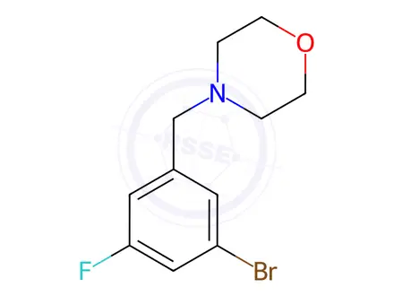 Chemical structure of 4-(3-Bromo-5-fluorobenzyl)morpholine