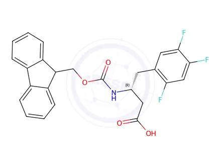 Chemical structure of Fmoc-(R)-3-amino-4-(2,4,5-trifluorophenyl)butyric Acid