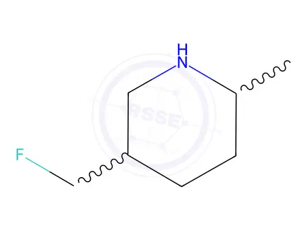 Chemical structure of Piperidine, 5-(fluoromethyl)-2-methyl-