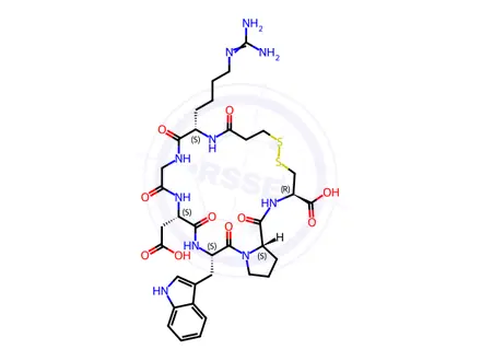 Chemical structure of Eptifibatide Impurity 17 (Deamidated Eptifibatide)
