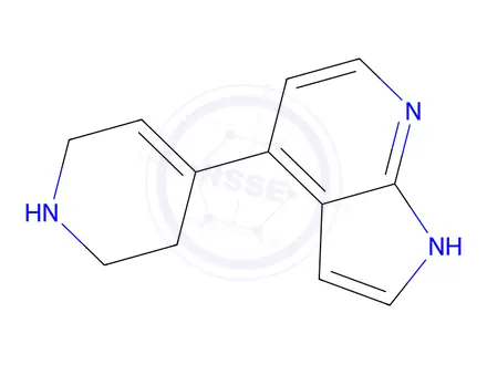 Chemical structure of 4-{1H-pyrrolo[2,3-b]pyridin-4-yl}-1,2,3,6-tetrahydropyridine