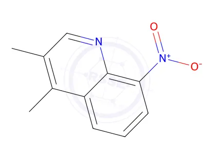 Chemical structure of 3,4-dimethyl-8-nitroquinoline