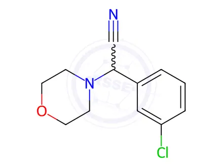 Chemical structure of 2-(3-Chlorophenyl)-2-morpholinoacetonitrile