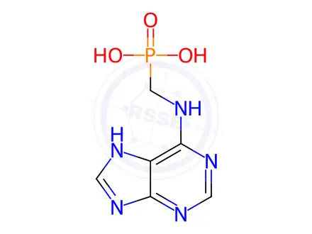 Chemical structure of (((9H-purin-6-yl)amino)methyl)phosphonic acid