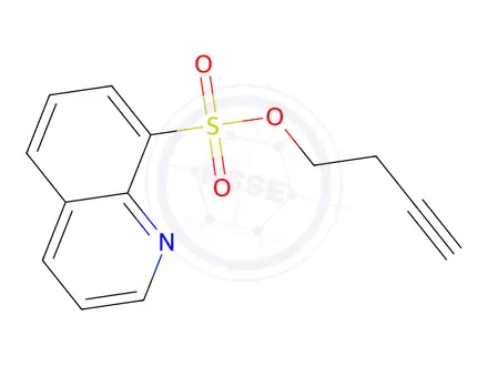 Chemical structure of But-3-yn-1-yl quinoline-8-sulfonate