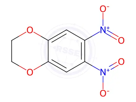 Chemical structure of 6,7-Dinitro-2,3-dihydro-benzo[1,4]dioxime