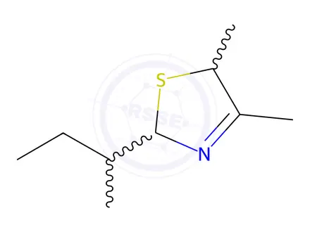 Chemical structure of 2-(2-Butyl)-4,5-dimethyl-3-thiazoline