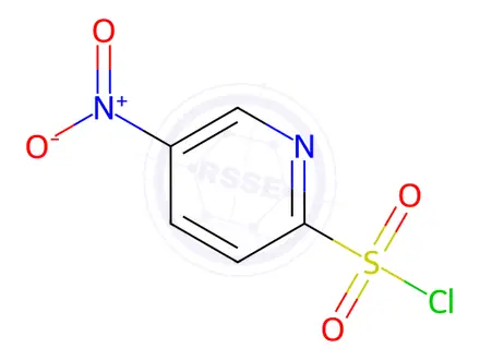 Chemical structure of 5-Nitropyridine-2-sulfonyl Chloride