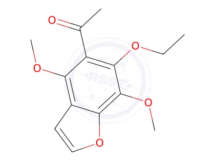 Chemical structure of 1-(6-Ethoxy-4,7-dimethoxybenzofuran-5-yl)ethanone