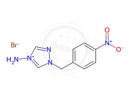 Chemical structure of 4-Amino-1-(4-nitrobenzyl)-1,2,4-triazolium bromide