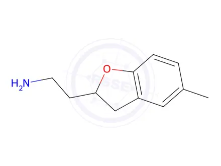 Chemical structure of 2-(5-Methyl-2,3-dihydrobenzofuran-2-yl)ethan-1-amine