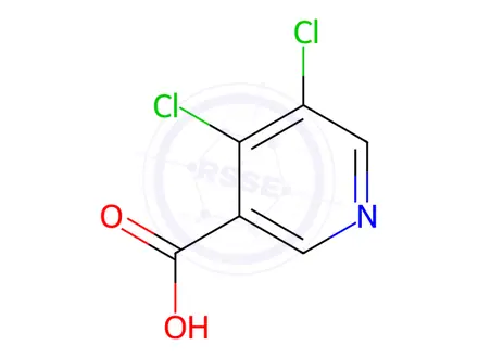 Chemical structure of 4,5-Dichloronicotinic Acid