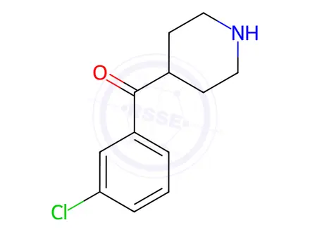 Chemical structure of 4-(3-Chlorobenzoyl)piperidine