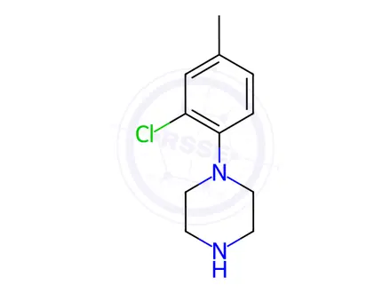 Chemical structure of Piperazine, 1-(2-chloro-4-methylphenyl)-