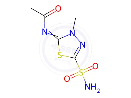 Chemical structure of Methazolamide