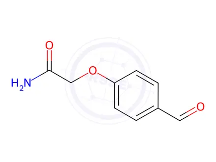 Chemical structure of 2-(4-Formylphenoxy)acetamide
