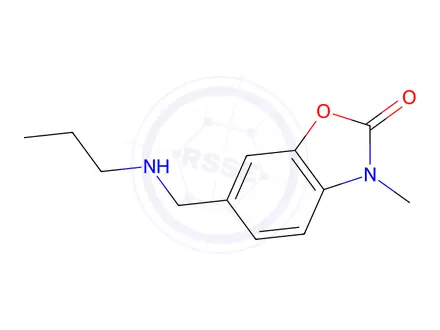 Chemical structure of 3-Methyl-6-((propylamino)methyl)benzo[d]oxazol-2(3h)-one