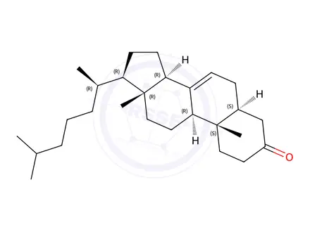Chemical structure of Lathosterone