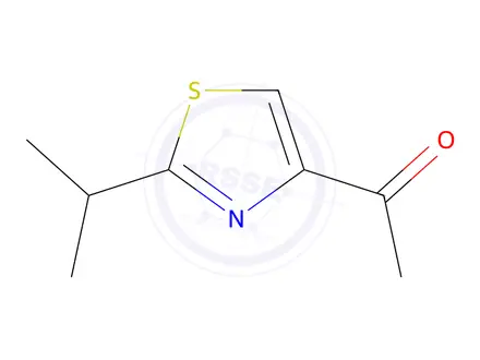 Chemical structure of 1-[2-(propan-2-yl)-1,3-thiazol-4-yl]ethan-1-one