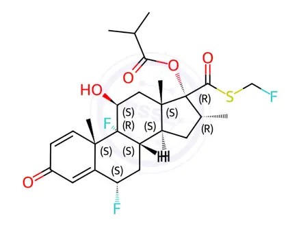 Chemical structure of Fluticasone 21-Isobutyrate