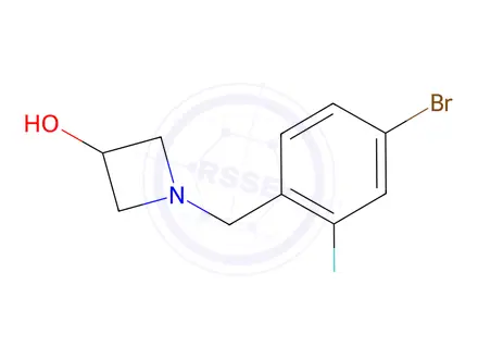 Chemical structure of 1-(4-Bromo-2-fluorobenzyl)azetidin-3-ol