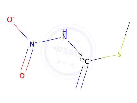 Chemical structure of N-Nitro-S-methylisothiourea-13C