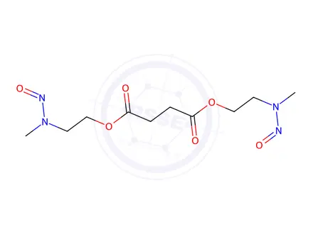 Chemical structure of Bis(2-(methyl(nitroso)amino)ethyl) succinate
