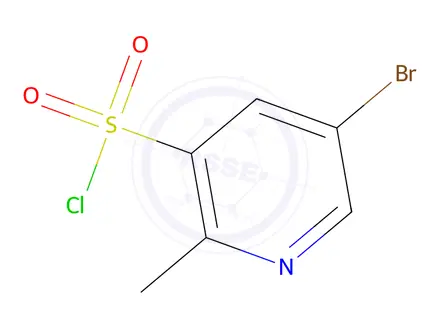 Chemical structure of 5-Bromo-2-methylpyridine-3-sulfonyl chloride