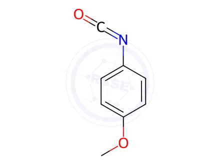 Chemical structure of 4-Methoxyphenyl Isocyanate