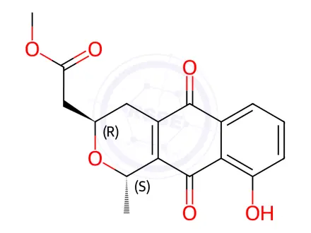 Chemical structure of Nanaomycin alphaA