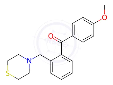 Chemical structure of (4-Methoxyphenyl)(2-(thiomorpholinomethyl)phenyl)methanone