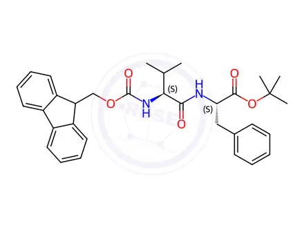 Chemical structure of Fmoc-Val-Phe-Boc