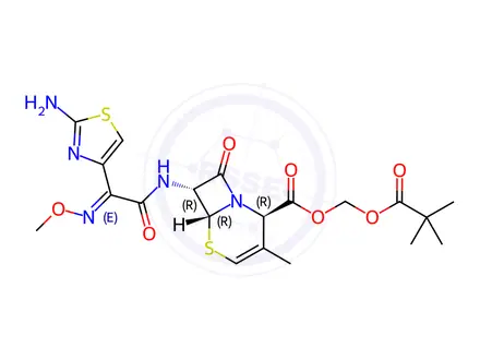 Chemical structure of (Δ3)-Cefetamet Pivoxil